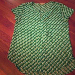 Easter Sale! Green round hem blouse
